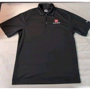 CNN Nike Studio Tours Performance Black Polo Shirt Men’s Size M - CNN News